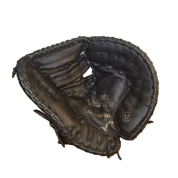 Mizuno 12” Baseball Mitt Black Leather GXF102 Power Close Right Hand Throw RH - Picture 2 of 6